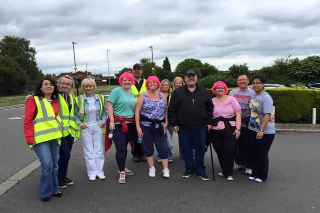 A previous fun run organised by Dennis (pictured) who has worked with Corbys homeless community for many years.