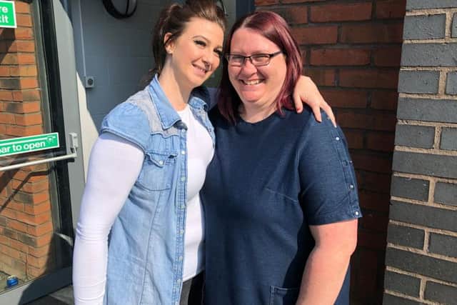 Ashlee Duncan and Trudy Piggott, two of the Corby Rise trustees