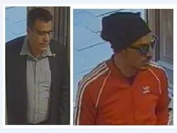 Police want to speak to these men, who were spotted near Morrisons off Victoria Promenade