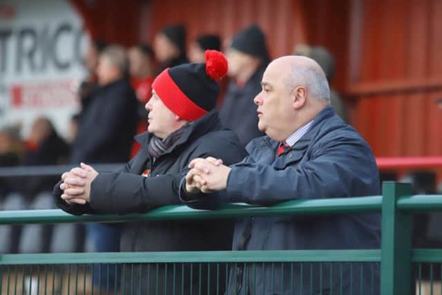 Kettering Town chairman David Mahoney says manager Marcus Law, his staff and the players deserve all the credit for the club's success this season. Picture by Peter Short