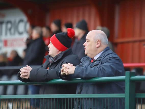 Kettering Town chairman David Mahoney says manager Marcus Law, his staff and the players deserve all the credit for the club's success this season. Picture by Peter Short