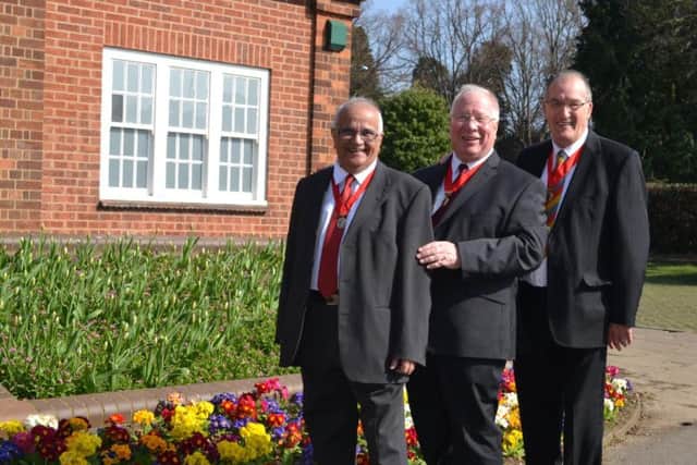 Shashi Dholakia, Cllr Tom Partridge-Underwood and Malcolm Waters have had the civic honour bestowed on them by Wellingborough Council.
