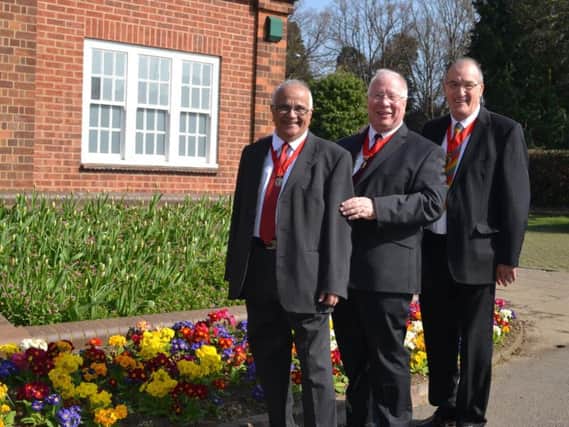 Shashi Dholakia, Cllr Tom Partridge-Underwood and Malcolm Waters have had the civic honour bestowed on them by Wellingborough Council.