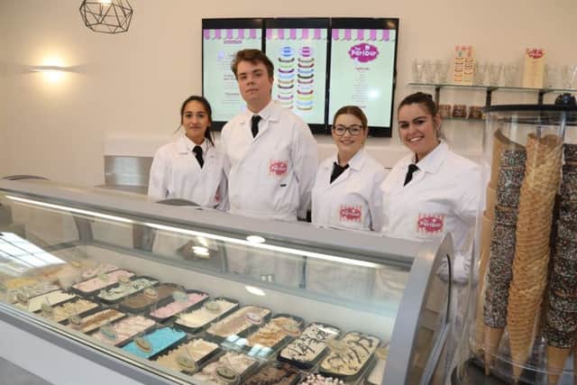 Staff at the parlour.