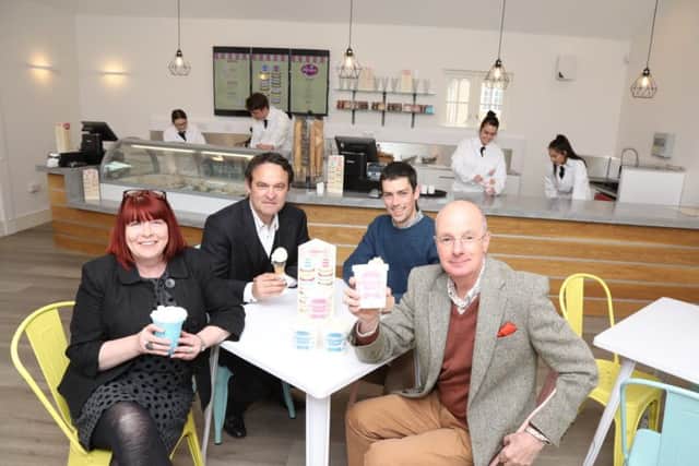 L-R: Tracey Clarke, Aldo Gallone, Ian Horton and Oliver Wicksteed.