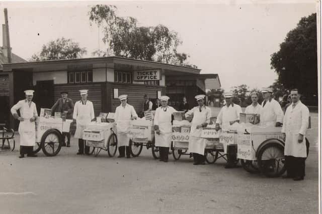 Pre-war ice cream staff.