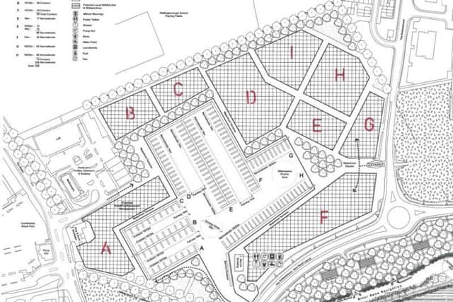 The marina plan includes riverside accommodation, moorings for narrowboats and cruisers and a possible hotel.