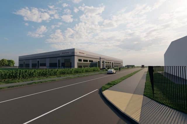 The new Bakeaway factory will be built at Centrix Park, set back from Phoenix Parkway.