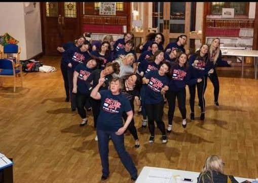 The cast in rehearsals. Photos by Roger Hyslop. NNL-190426-224201005