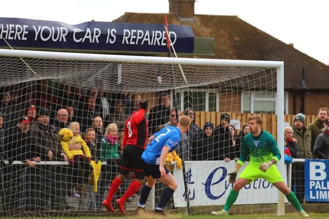 Aaron O'Connor grabbed the Poppies' fifth goal from close-range