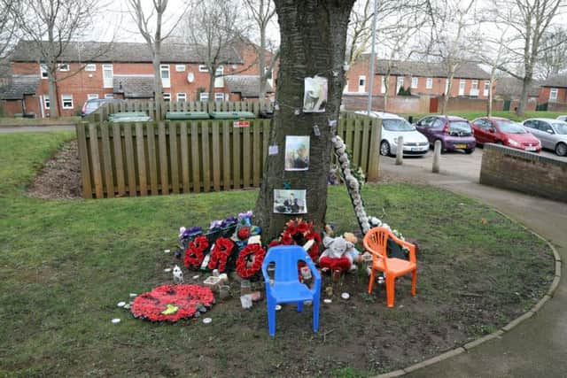 Floral Tributes: Wellingborough: Nest Farm Crescent Shane Fox, 26, died from a knife wound to the chest in Nest Farm Crescent on the Hemmingwell Estate at about 02:00 GMT on Saturday 1 DecemberWednesday, 20th February 2019 NNL-190220-205347009