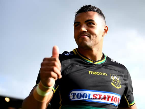 Luther Burrell signed off in style as he scored on his final Franklin's Gardens appearance