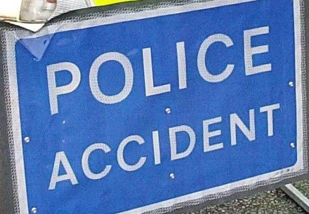 Police accident sign