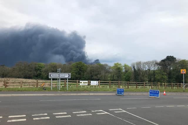 Several roads have been closed in and around Sywell Aerodrome