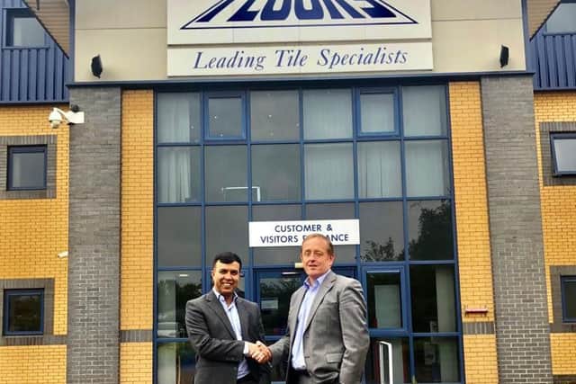 Tile Mountain Group chairman Mo Iqbal and managing director Jeremy Harris.