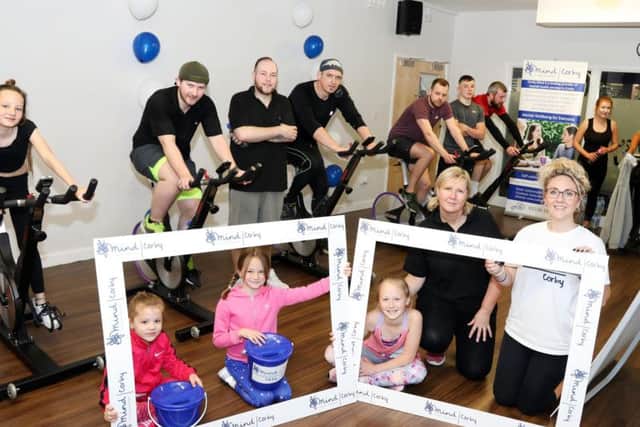 59 volunteers took part in the Corby Mind Bikeathon