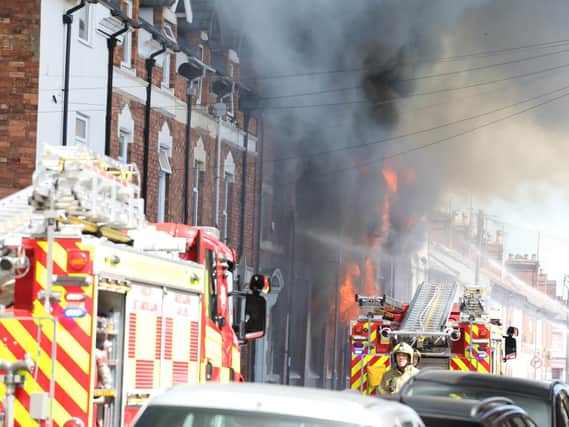 The fire at Kettering Bedding Centre