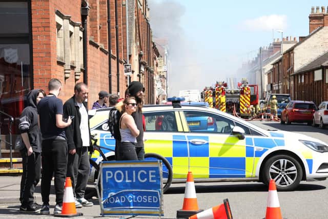 The fire at Kettering Bedding Centre