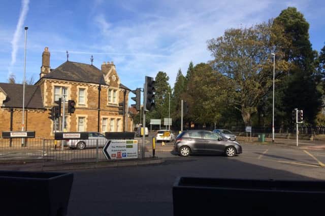 The junction of London Road and Bowling Green Road is Kettering's most polluted area.