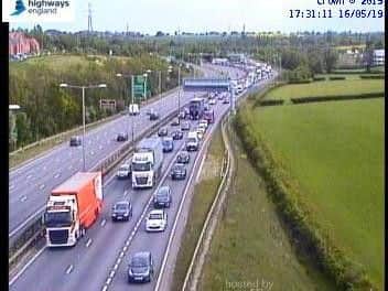 Live traffic cameras are showing traffic at a standstill
