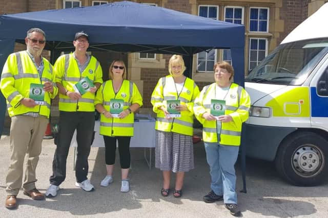 Street Watch members in Towcester.