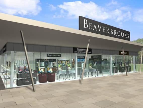 An artist's impression of the store when Beaverbrooks announced they were coming to Rushden Lakes.