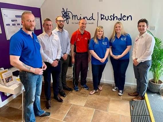Rushden Mind will be supporting people experiencing mental health problems  such as depression and anxiety  to build their confidence to join sports clubs, go to the gym or take up a new activity