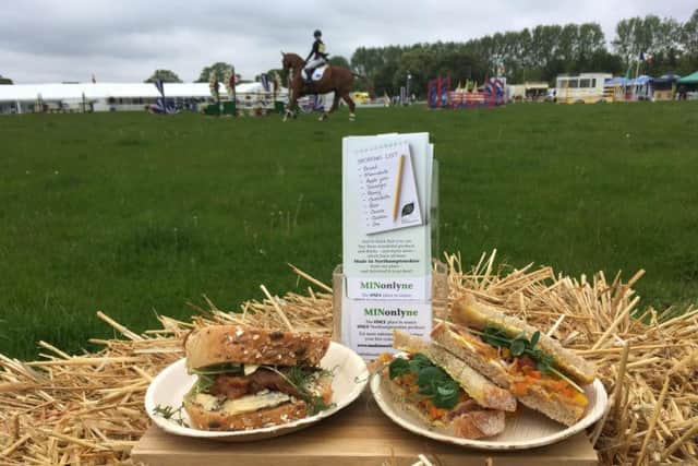 The launch of MINonlyne was celebrated at the Rockingham International Horse Trials and offered visitors a choice of two Northamptonshire sandwiches designed by the Head Chef at Silverstone Circuit Dean Hoddle.