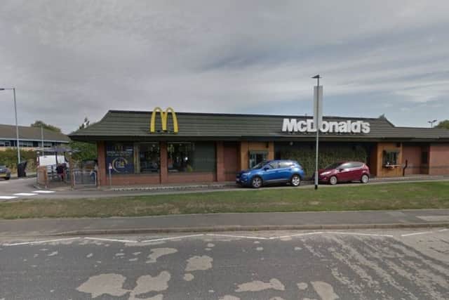 The incident took place outside McDonald's in Orion Way.