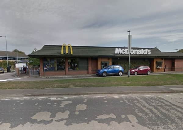 The incident took place outside McDonald's in Orion Way.