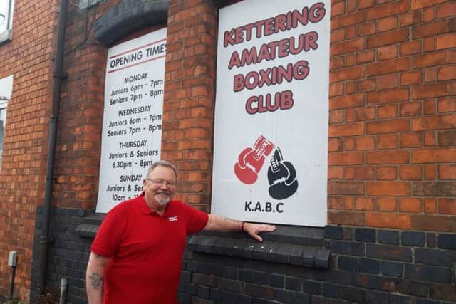 Dave Wallington outside Kettering ABC in Regent Street. NNL-190528-114740005 NNL-190528-114740005