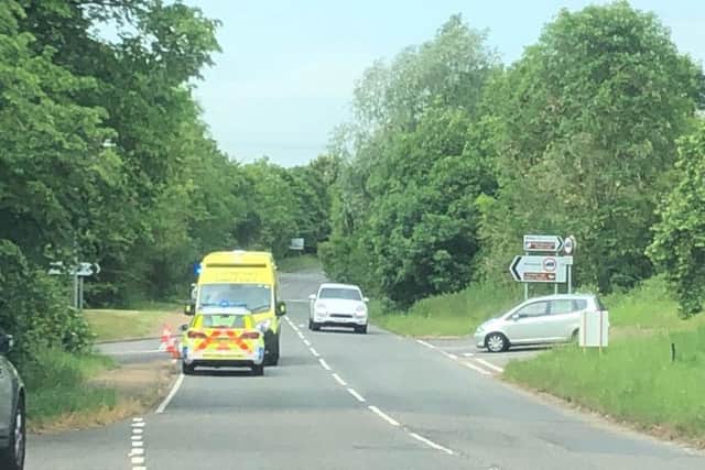 Emergency services were at the scene this morning.