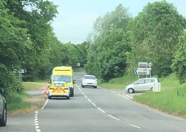 Emergency services were at the scene this morning.