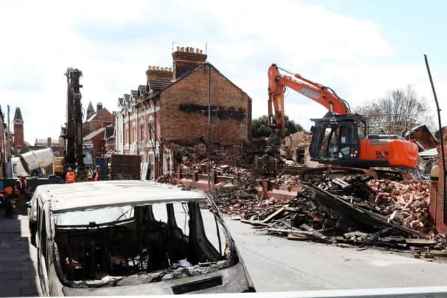 Demolition Starts: Kettering: building demolished after the Regent Street fire at The Bedding Centre. 

Friday, May 24th 2019 NNL-190526-184055009