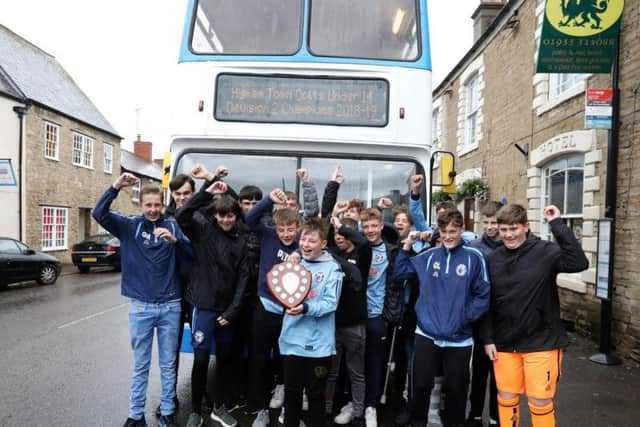 The boys were surprised this morning with an open top bus tour