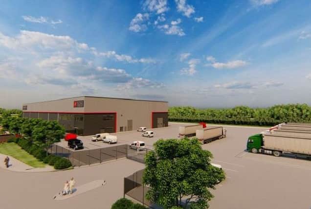 An artist's impression of the site.
