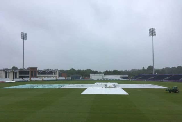 No play was possible on day three at Durham