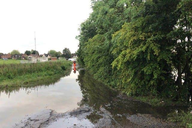 Pen Green balancing lakes have been flooding all week NNL-190613-211047005