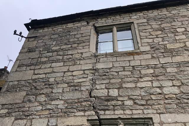 Cracks opened up in the mullion windows a year ago