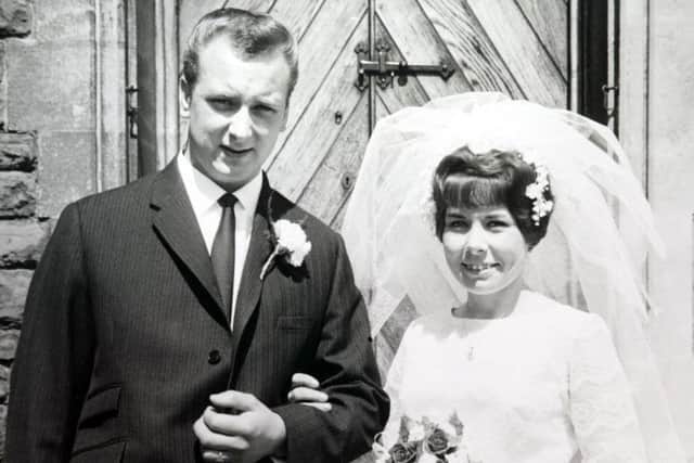 David and Christine Cumberpatch were married at the 'pork pie' Congregational Church in Wellingborough at 2pm on June 7th 1969