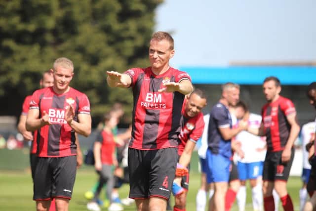 Brett Solkhon is staying on at Kettering Town