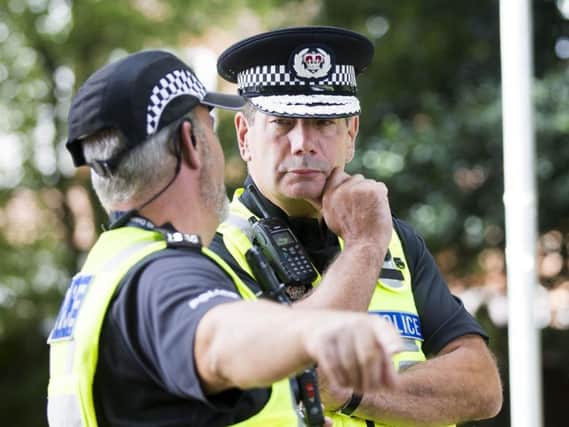 Northamptonshire Police Chief Constable Nick Adderley on patrol
