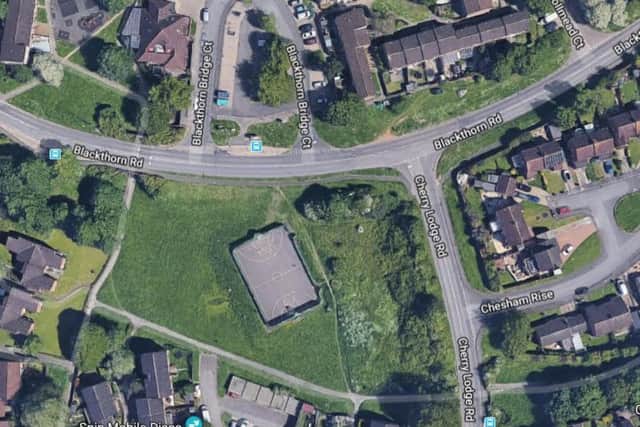 The victimwas stopped by two men while on a footpath across a grassed area between Blackthorn Road and Cherry Lodge Road