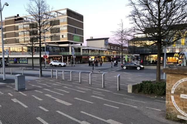 A group of youths congregating at the McDonald's in Corporation Street