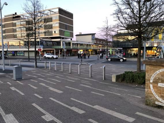 A group of youths congregating at the McDonald's in Corporation Street