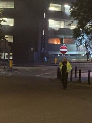 The fire was in the multi-storey car park in Commercial Way. Picture by Wictoria Seroczynska NNL-190621-115211005