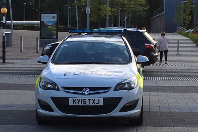 Officers from Corby Police team are out in the town centre tonight