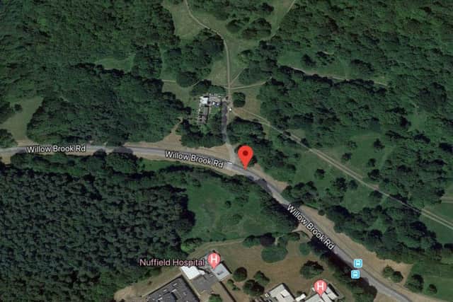 The incident was next to Willowbrook Road