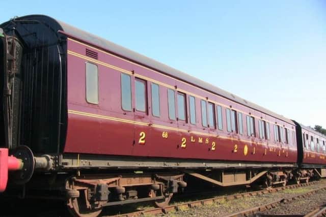The coaches pay homage to the LMS carriages of old.