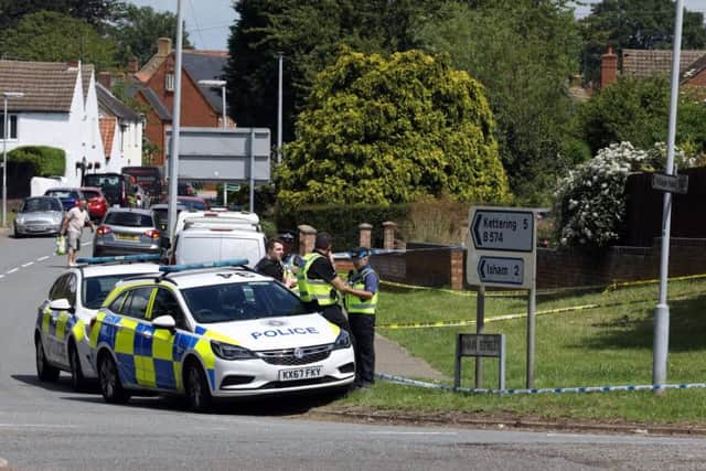 Police at the scene